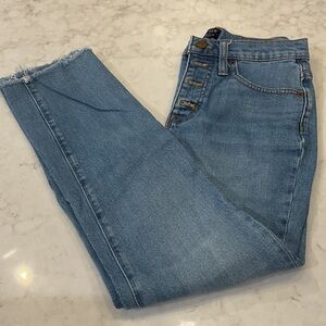 J. Crew Essential Straight Jeans in Blue
